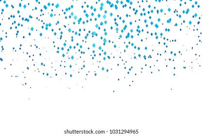Light BLUE vector polygonal illustration, which consist of rectangles. Rectangular pattern for your business design. Geometric background in Origami style with gradient. 