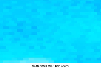 Light BLUE vector polygonal illustration consisting of rectangles. Rectangular design for your business. Creative geometric background in origami style with gradient.