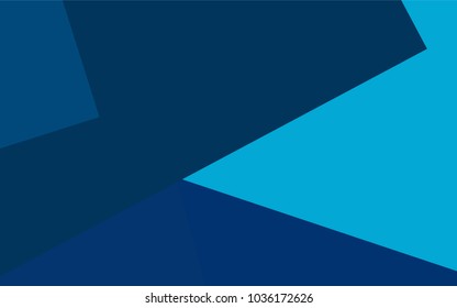 Light BLUE vector polygonal illustration, which consist of rectangles. Rectangular pattern for your business design. Geometric background in Origami style with gradient. 