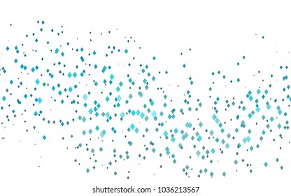 Light BLUE vector polygonal illustration consisting of rectangles. Rectangular design for your business. Creative geometric background in origami style with gradient.