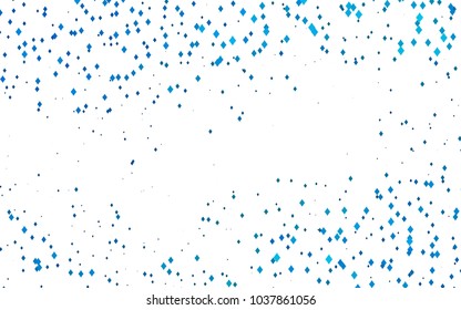 Light BLUE vector polygonal illustration, which consist of rectangles. Rectangular pattern for your business design. Geometric background in Origami style with gradient. 