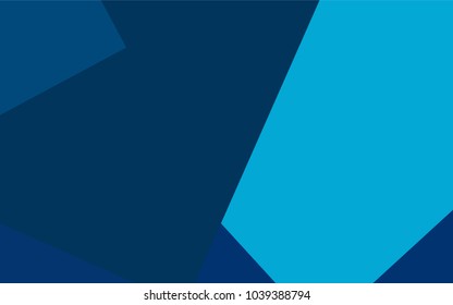 Light BLUE vector polygonal illustration, which consist of rectangles. Rectangular pattern for your business design. Geometric background in Origami style with gradient. 