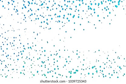Light BLUE vector polygonal illustration consisting of rectangles. Rectangular design for your business. Creative geometric background in origami style with gradient.