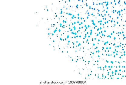 Light BLUE vector polygonal illustration, which consist of rectangles. Rectangular pattern for your business design. Geometric background in Origami style with gradient. 