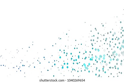 Light BLUE vector polygonal illustration, which consist of rectangles. Rectangular pattern for your business design. Geometric background in Origami style with gradient. 