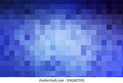 Light BLUE vector polygonal illustration, which consist of rectangles. Rectangular pattern for your business design. Geometric background in Origami style with gradient. 