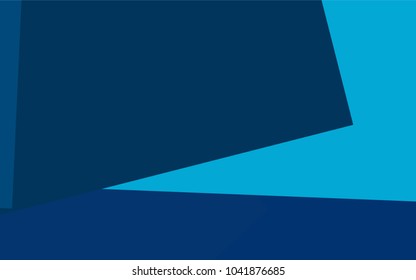 Light BLUE vector polygonal illustration, which consist of rectangles. Rectangular pattern for your business design. Geometric background in Origami style with gradient. 