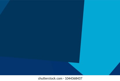 Light BLUE vector polygonal illustration consisting of rectangles. Rectangular design for your business. Creative geometric background in origami style with gradient.