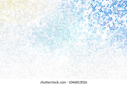 Light BLUE vector polygonal illustration consisting of rectangles. Rectangular design for your business. Creative geometric background in origami style with gradient.