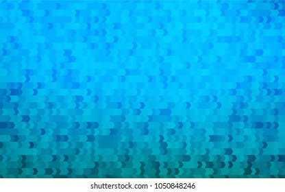 Light BLUE vector polygonal illustration, which consist of rectangles. Rectangular pattern for your business design. Geometric background in Origami style with gradient. 