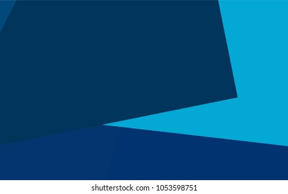 Light BLUE vector polygonal illustration, which consist of rectangles. Rectangular pattern for your business design. Geometric background in Origami style with gradient. 