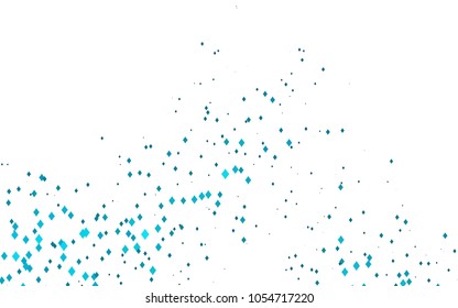 Light BLUE vector polygonal illustration, which consist of rectangles. Rectangular pattern for your business design. Geometric background in Origami style with gradient. 