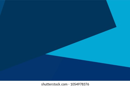 Light BLUE vector polygonal illustration, which consist of rectangles. Rectangular pattern for your business design. Geometric background in Origami style with gradient. 