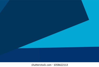 Light BLUE vector polygonal illustration, which consist of rectangles. Rectangular pattern for your business design. Geometric background in Origami style with gradient. 