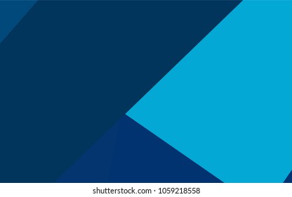 Light BLUE vector polygonal illustration, which consist of rectangles. Rectangular pattern for your business design. Geometric background in Origami style with gradient. 