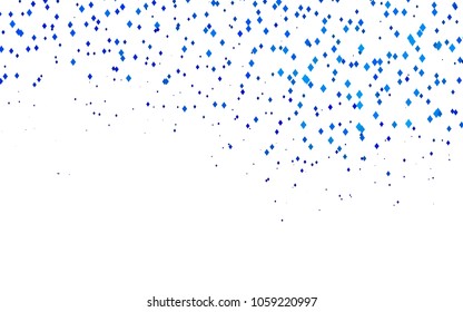 Light BLUE vector polygonal illustration, which consist of rectangles. Rectangular pattern for your business design. Geometric background in Origami style with gradient. 