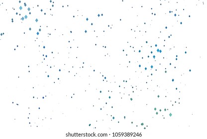 Light BLUE vector polygonal illustration, which consist of rectangles. Rectangular pattern for your business design. Geometric background in Origami style with gradient. 