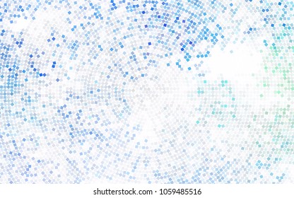 Light BLUE vector polygonal illustration, which consist of rectangles. Rectangular pattern for your business design. Geometric background in Origami style with gradient. 