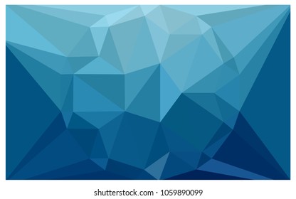 Light BLUE vector polygonal illustration, which consist of triangles with a gemstone in center. Triangular design of a huge diamond for your business. Creative geometric background of gems.