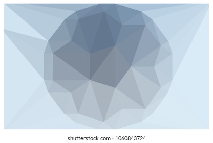 Light BLUE vector polygonal illustration, which consist of triangles with a gemstone in center. Triangular design of a huge diamond for your business. Creative geometric background of gems.
