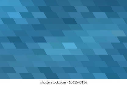 Light BLUE vector polygonal illustration consisting of rectangles. Rectangular design for your business. Creative geometric background in origami style with gradient.