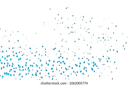 Light BLUE vector polygonal illustration consisting of rectangles. Rectangular design for your business. Creative geometric background in origami style with gradient.