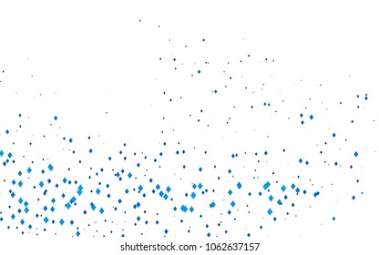 Light BLUE vector polygonal illustration consisting of rectangles. Rectangular design for your business. Creative geometric background in origami style with gradient.