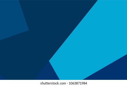 Light BLUE vector polygonal illustration, which consist of rectangles. Rectangular pattern for your business design. Geometric background in Origami style with gradient. 