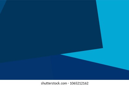 Light BLUE vector polygonal illustration, which consist of rectangles. Rectangular pattern for your business design. Geometric background in Origami style with gradient. 