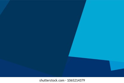 Light BLUE vector polygonal illustration, which consist of rectangles. Rectangular pattern for your business design. Geometric background in Origami style with gradient. 