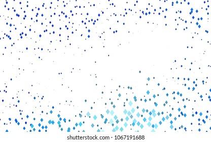 Light BLUE vector polygonal illustration consisting of rectangles. Rectangular design for your business. Creative geometric background in origami style with gradient.