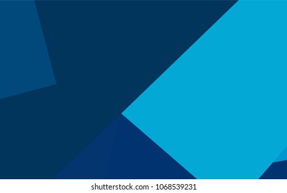 Light BLUE vector polygonal illustration consisting of rectangles. Rectangular design for your business. Creative geometric background in origami style with gradient.