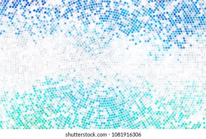 Light BLUE vector polygonal illustration, which consist of rectangles. Rectangular pattern for your business design. Geometric background in Origami style with gradient. 