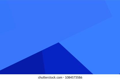 Light BLUE vector polygonal illustration, which consist of rectangles. Rectangular pattern for your business design. Geometric background in Origami style with gradient. 