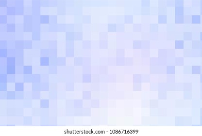 Light BLUE vector polygonal illustration, which consist of rectangles. Rectangular pattern for your business design. Geometric background in Origami style with gradient. 