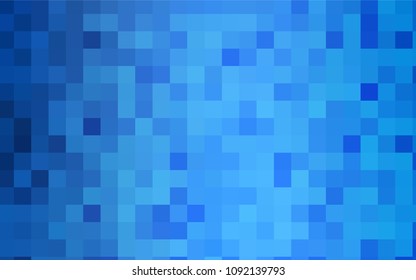 Light BLUE vector polygonal illustration consisting of rectangles. Rectangular design for your business. Creative geometric background in origami style with gradient.