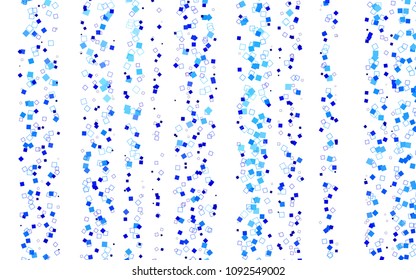 Light BLUE vector polygonal illustration consisting of rectangles. Rectangular design for your business. Creative geometric background in origami style with gradient.