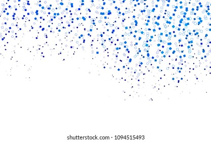 Light BLUE vector polygonal illustration, which consist of rectangles. Rectangular pattern for your business design. Geometric background in Origami style with gradient. 