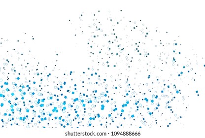 Light BLUE vector polygonal illustration consisting of rectangles. Rectangular design for your business. Creative geometric background in origami style with gradient.