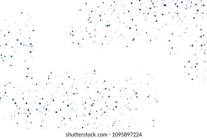 Light BLUE vector polygonal illustration, which consist of rectangles. Rectangular pattern for your business design. Geometric background in Origami style with gradient. 