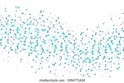 Light BLUE vector polygonal illustration consisting of rectangles. Rectangular design for your business. Creative geometric background in origami style with gradient.