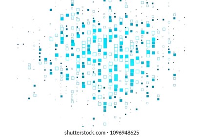 Hell BLAUE, polygonale Vektorgrafik, die aus Rechtecken besteht. Rechteckiges Muster für Ihr Geschäftsdesign. Geometrischer Hintergrund im Origami-Stil mit Farbverlauf. 