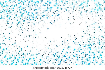Light BLUE vector polygonal illustration, which consist of rectangles. Rectangular pattern for your business design. Geometric background in Origami style with gradient. 