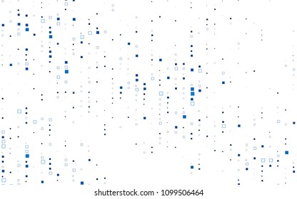 Light BLUE vector polygonal illustration, which consist of rectangles. Rectangular pattern for your business design. Geometric background in Origami style with gradient. 