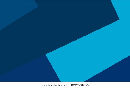 Light BLUE vector polygonal illustration, which consist of rectangles. Rectangular pattern for your business design. Geometric background in Origami style with gradient. 