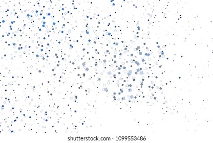 Light BLUE vector polygonal illustration consisting of rectangles. Rectangular design for your business. Creative geometric background in origami style with gradient.