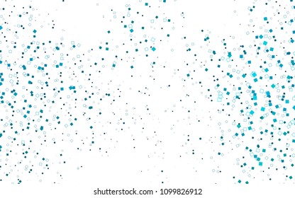 Light BLUE vector polygonal illustration consisting of rectangles. Rectangular design for your business. Creative geometric background in origami style with gradient.
