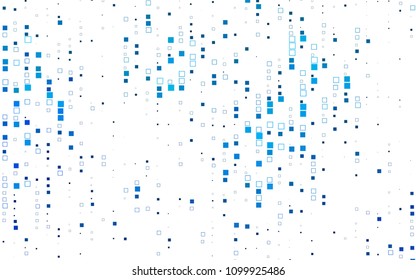 Light BLUE vector polygonal illustration consisting of rectangles. Rectangular design for your business. Creative geometric background in origami style with gradient.