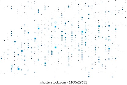 Light BLUE vector polygonal illustration, which consist of rectangles. Rectangular pattern for your business design. Geometric background in Origami style with gradient. 
