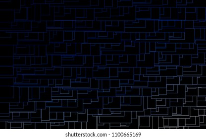 Light BLUE vector polygonal illustration consisting of rectangles. Rectangular design for your business. Creative geometric background in origami style with gradient.